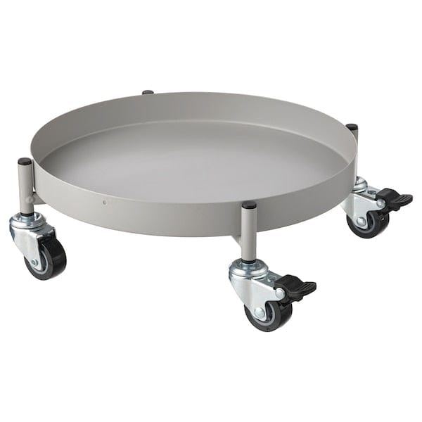 Ikea OLIVBLAD - Plant mover, in/outdoor light grey, 32 cm