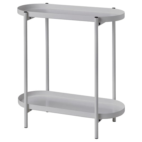 OLIVBLAD - Plant stand, in/outdoor light grey, 56 cm