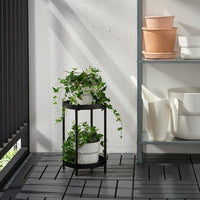 OLIVBLAD - Plant stand, in/outdoor black, 35 cm - best price from Maltashopper.com 10486652