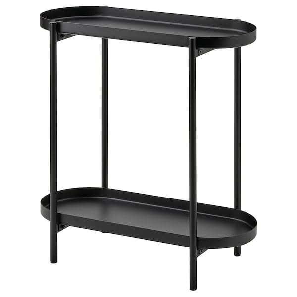 OLIVBLAD - Plant stand, in/outdoor black, 56 cm