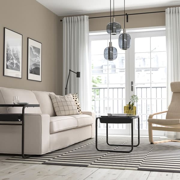 OLSERÖD - Side table, anthracite/dark grey, 53x50 cm - best price from Maltashopper.com 40530917
