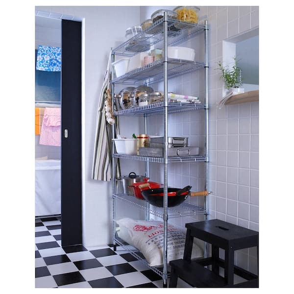 OMAR - 1 shelf section, 92x36x181 cm - best price from Maltashopper.com 69829083