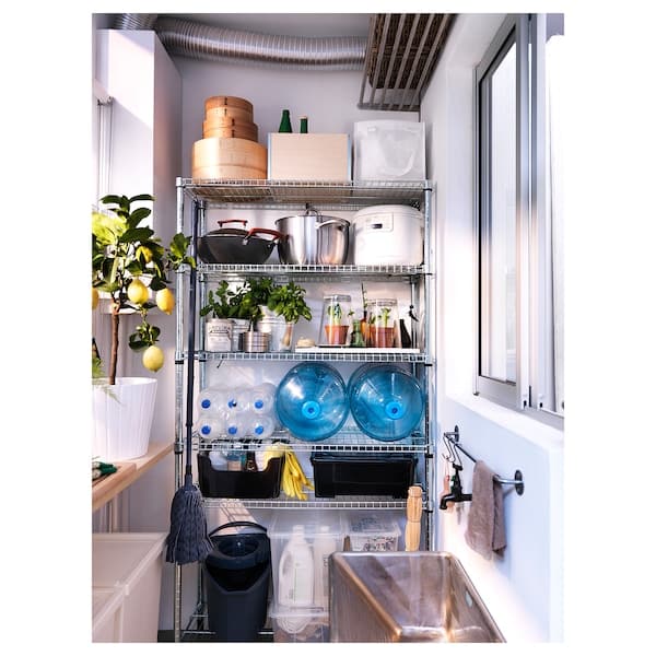 OMAR - 1 shelf section, 92x36x181 cm - best price from Maltashopper.com 69829083