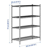 OMAR - 2 shelf sections, 60x25x77 cm - best price from Maltashopper.com 79412946