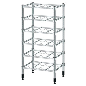 OMAR - Bottle shelf, galvanised, 46x36x94 cm - best price from Maltashopper.com 30069762