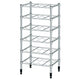 OMAR bottle shelf, galvanised, 46x36x94 cm