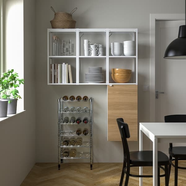 Ikea OMAR - Bottle shelf, galvanised, 46x36x94 cm
