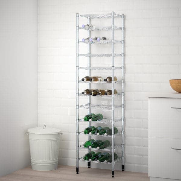 OMAR - Bottle shelf, 46x36x181 cm - best price from Maltashopper.com 49829084