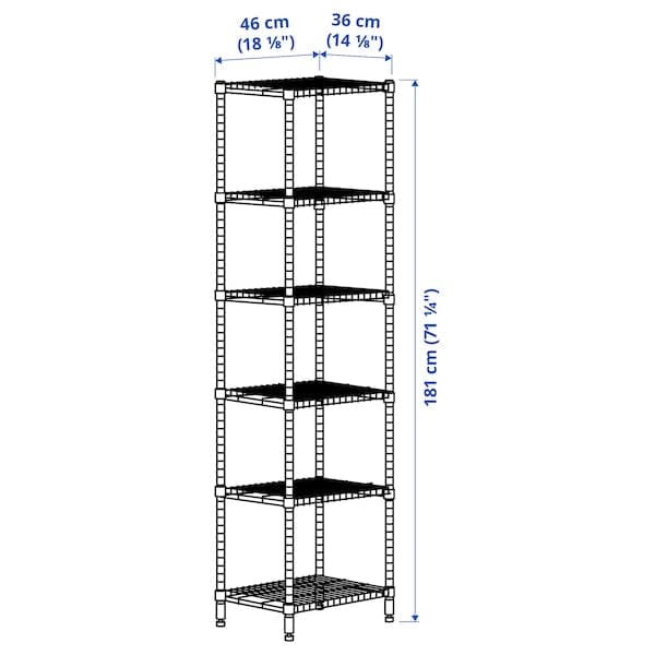 OMAR - Bottle shelf, 46x36x181 cm - best price from Maltashopper.com 49829084