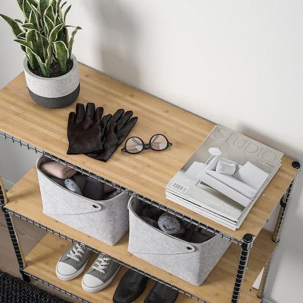 OMAR - Shelf protector, bamboo, 92x36 cm - best price from Maltashopper.com 10487958