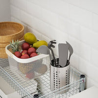 OMAR - Shelving unit with 3 baskets, galvanised, 92x36x94 cm - best price from Maltashopper.com 80483075