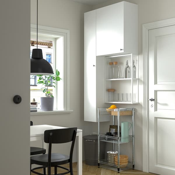 OMAR - Shelf with 3 baskets, galvanised, 46x36x94 cm - best price from Maltashopper.com 10483074
