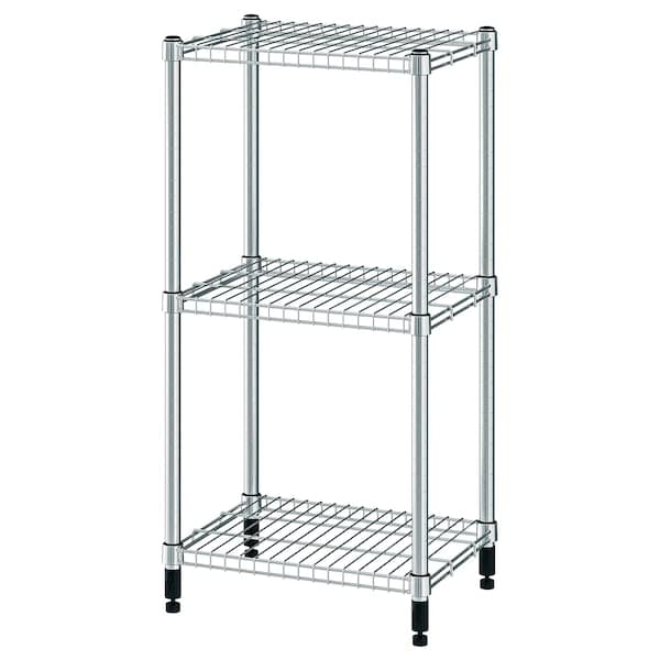 OMAR - Shelving unit, galvanised, 46x36x94 cm