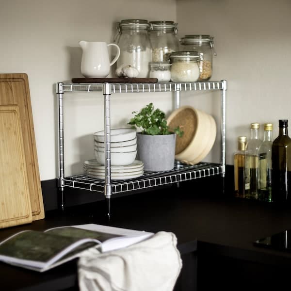 OMAR - Shelving unit, galvanised, 60x25x40 cm - best price from Maltashopper.com 30483073