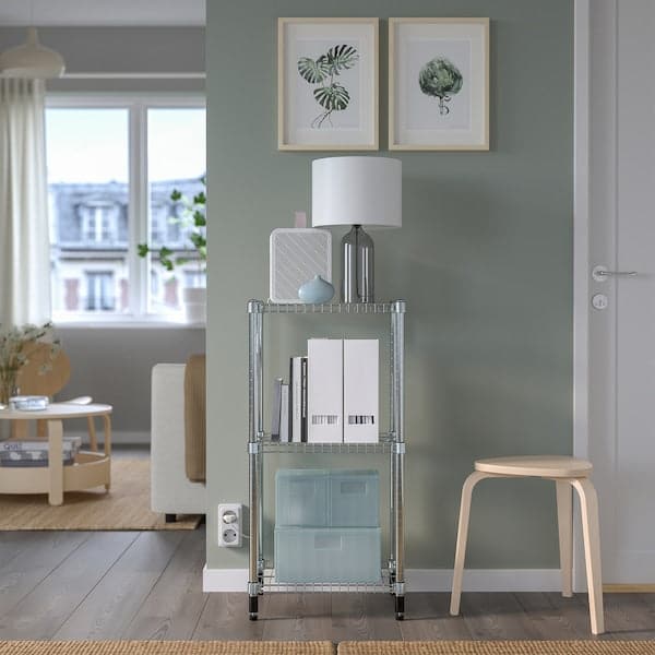 OMAR - Shelving unit, galvanised, 46x36x94 cm - best price from Maltashopper.com 00069768