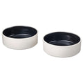 OMBONAD bowl, dark grey, 15 cm, 2 pack