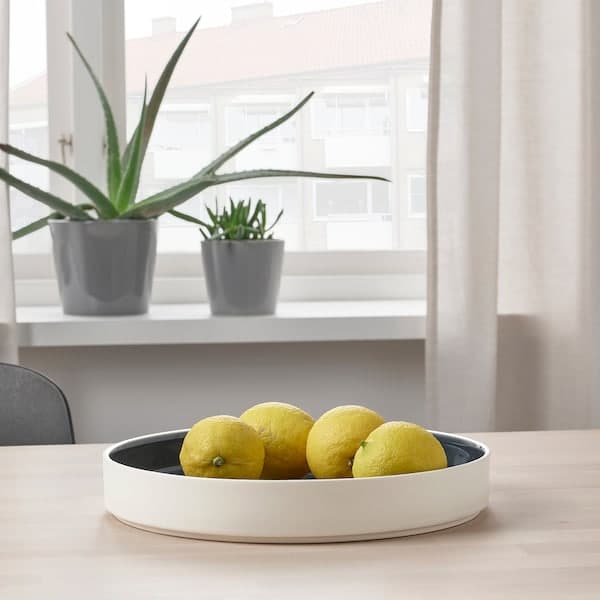 OMBONAD Serving plate dark grey 29 cm , - best price from Maltashopper.com 00503303