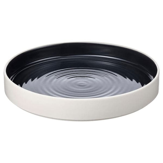 Ikea OMBONAD Serving plate dark grey 29 cm ,