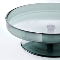OMBONAD - Serving plate, glass grey, 29 cm - best price from Maltashopper.com 30504669
