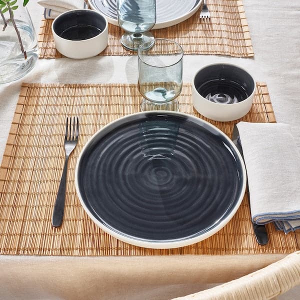 OMBONAD - Plate, dark grey, 26 cm - best price from Maltashopper.com 20502958