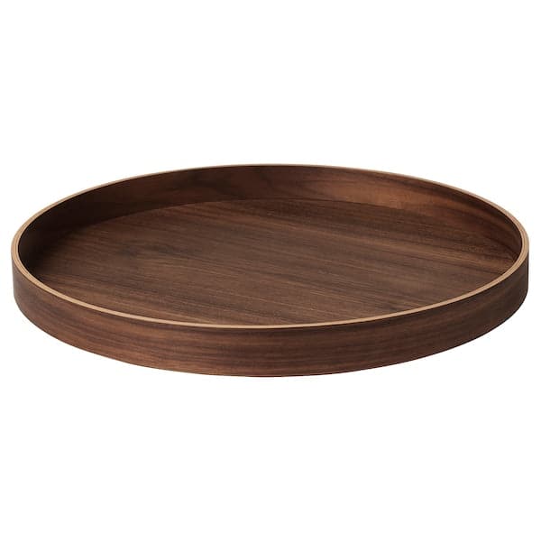 OMBONAD - Tray, walnut, 42 cm