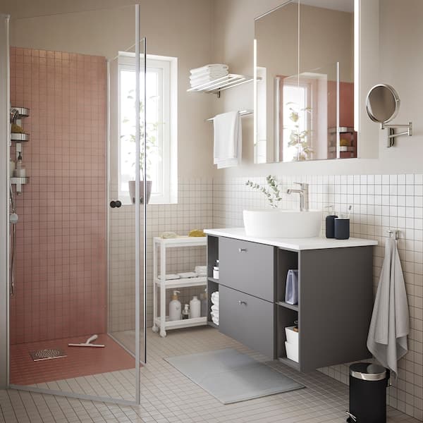 OPPEJEN - Shower enclosure with 2 doors, 86x86x202 cm