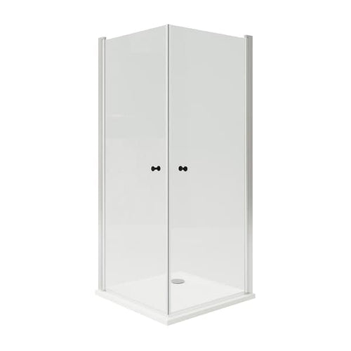 OPPEJEN / FOTINGEN - Shower enclosure with 2 doors/tray, 90x90x205 cm