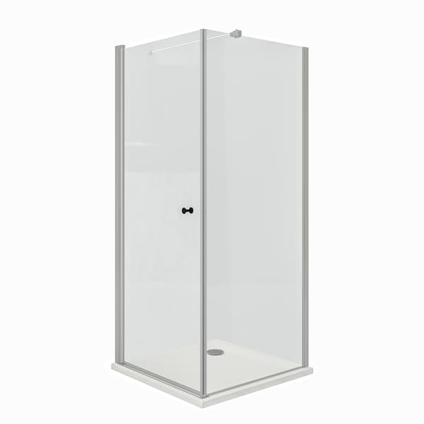 OPPEJEN / FOTINGEN - Corner shower with tray, 90x90x205 cm - best price from Maltashopper.com 19326249