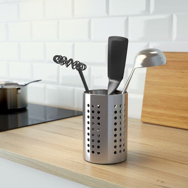ORDNING - Kitchen utensil rack, stainless steel, 18 cm - best price from Maltashopper.com 30131716