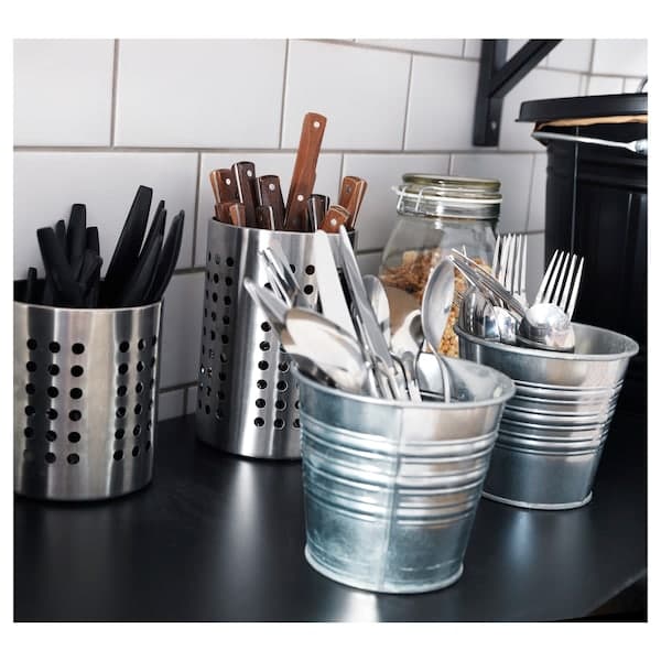 ORDNING - Cutlery stand, stainless steel, 13.5 cm - best price from Maltashopper.com 30011832