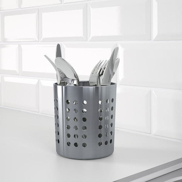 ORDNING - Cutlery stand, stainless steel, 13.5 cm - best price from Maltashopper.com 30011832