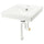 ORRSJÖN - ORRSJÖN Wash-basin with water trap, white, 44x49 cm