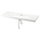 ORRSJÖN - Washbasin with siphon, white,122x49 cm