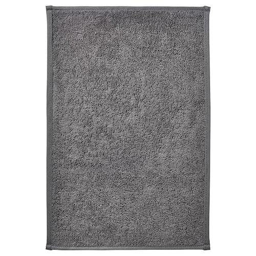 OSBYSJÖN - Bath mat, grey, 40x60 cm