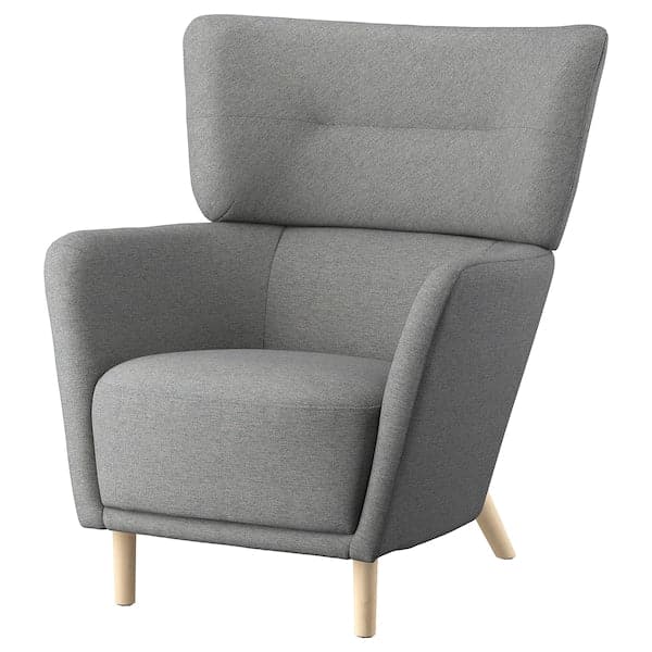 OSKARSHAMN - Armchair, Tibbleby beige/grey ,