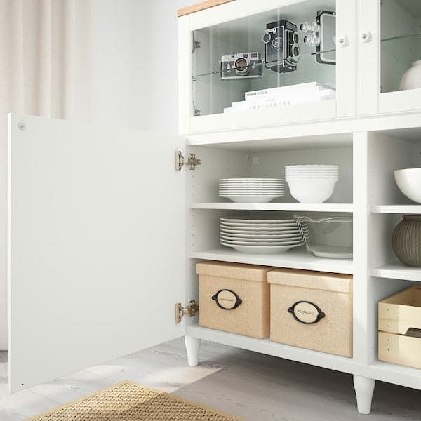 OSTVIK - Glass door, white/clear glass - Premium Cabinets & Storage from Ikea - Just €38.99! Shop now at Maltashopper.com
