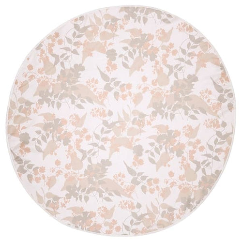 OTYGLAD Tablecloth - grey/beige leaf 150 cm