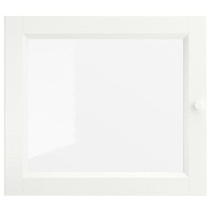 OXBERG - Glass door, white, 40x35 cm - best price from Maltashopper.com 50275619