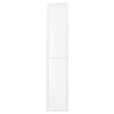 OXBERG glass door, white, 40x192 cm