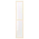 OXBERG glass door, birch effect, 40x192 cm