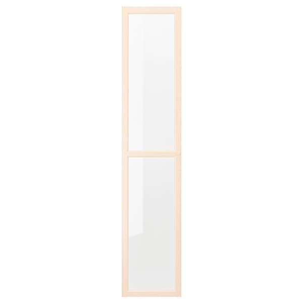 OXBERG - Glass door, birch effect,40x192 cm - best price from Maltashopper.com 40495952