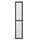OXBERG - OXBERG Glass door, black oak effect, 40x192 cm