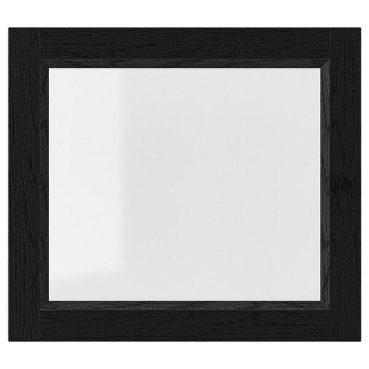 Ikea OXBERG - Glass door, black oak effect, 40x35 cm