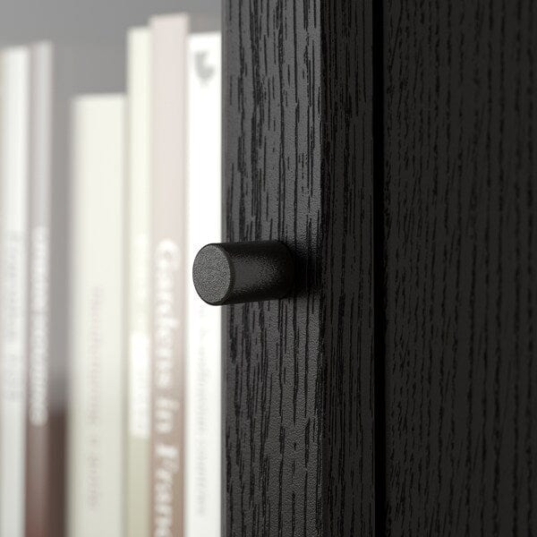 Ikea OXBERG - Glass door, black oak effect, 40x35 cm