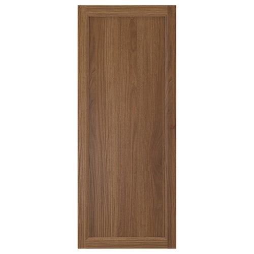 OXBERG - Door, brown walnut effect, 40x97 cm