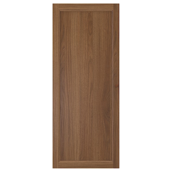 OXBERG - Door, brown walnut effect, 40x97 cm