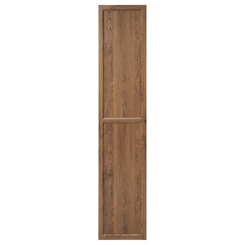 OXBERG - Door, brown walnut effect, 40x192 cm