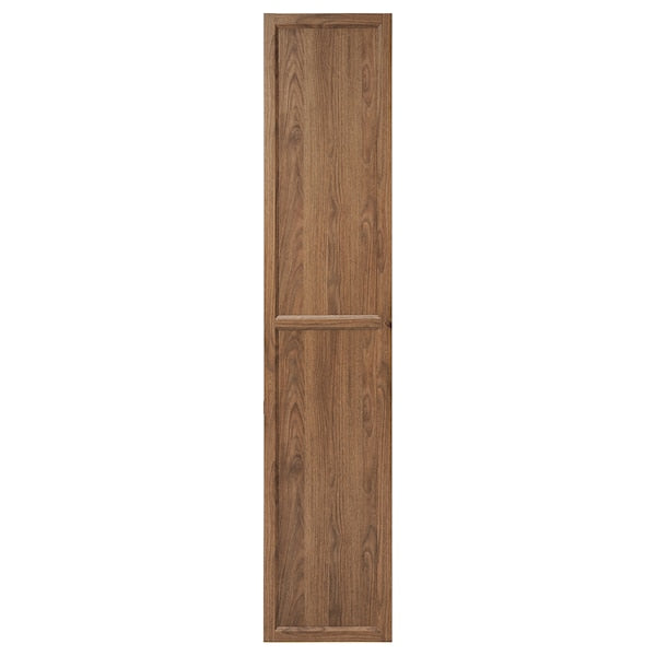 OXBERG - Door, brown walnut effect, 40x192 cm