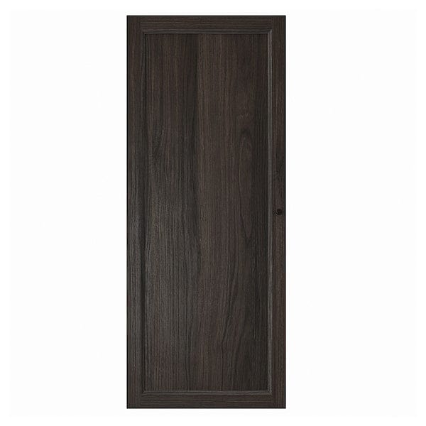 OXBERG - Door, dark brown oak effect,40x97 cm - best price from Maltashopper.com 70492891