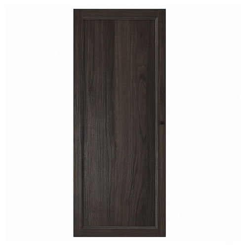 OXBERG - Door, dark brown oak effect,40x97 cm